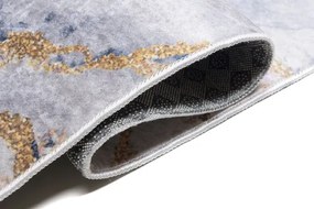 Szaro Złoty Dywan Z Marmurowym Wzorem W Stylu Glamour N9-W77