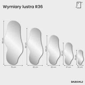 Lustro brązowe Pure R36