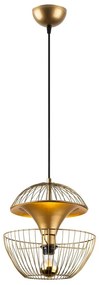 Lampa wisząca w kolorze złota z metalowym kloszem ø 30 cm Telmander – Opviq lights