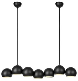 Czarna lampa wisząca z metalowym kloszem Cupolo – Markslöjd