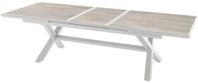 Komplet aluminiowy BERGAMO I. 1+8 (biały)