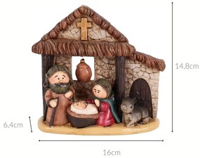 Mała scenka Bożonarodzeniowa, 15 cm