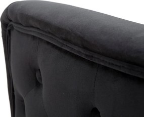 Czarny aksamitny fotel Bucarest – Mauro Ferretti