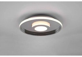 Metalowa lampa sufitowa LED w kolorze błyszczącego srebra ø 40 cm Ascari – Trio