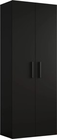 Garderoba MODULO - Czarny / Bez lameli / Bez lustra / 80 cm / —