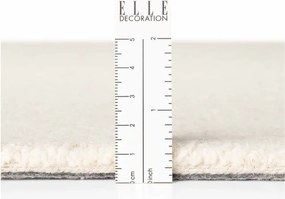 Kremowy wełniany okrągły dywan tkany ręcznie ø 200 cm Puristic Knots – Elle Decoration