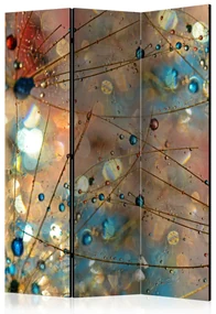 Parawan dwustronny Kwiaty 135x172 cm 3-częściowy wielokolorowy ARTGEIST B