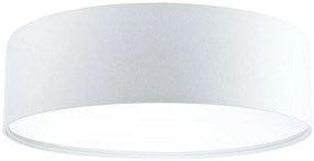 Biały minimalistyczny plafon welurowy - 8X A361 K1-R97