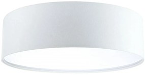 Biały minimalistyczny plafon welurowy - A361-Itex