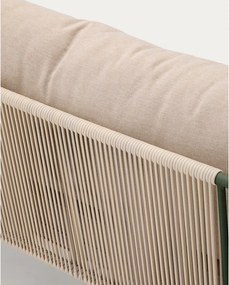 Zielona/beżowa tapicerowana sofa ogrodowa Zivia – Kave Home
