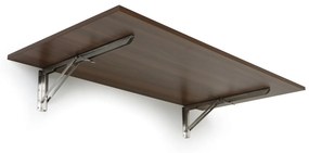 Stół składany na ścianie, 1200 x 600 mm, nośność 30 kg, orzech