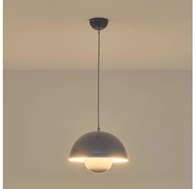 Lampa wisząca na przewodzie JARDEN 1xE27/15W/230V szara