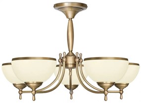 Krótki klasyczny żyrandol z mosiądzu CR-S5AKE