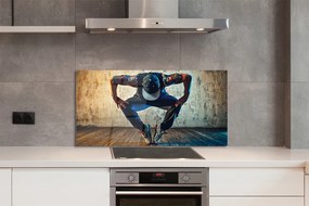 Panel szklany do Kuchni Tancerz Hip-Hop w Akcji