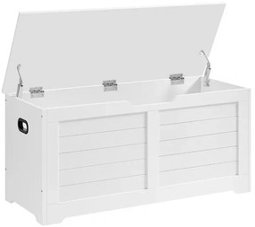 Skrzynia do siedzenia TANJA, 100x40x46cm, biała Vasagle