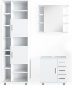 Zestaw mebli łazienkowych biały 60x33x60.8 ilias