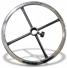Pierścień podporowy, do krzeseł roboczych, stal chromowana, 450 mm