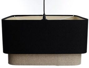 Lampa wisząca KWADRO DUO 006 51x47cm czarna/beżowa BPS KONCEPT