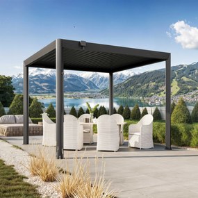 PRIMEYARD 3,5x3m Pergola Premium, lamelowa, antracyt - (GFPV01119)