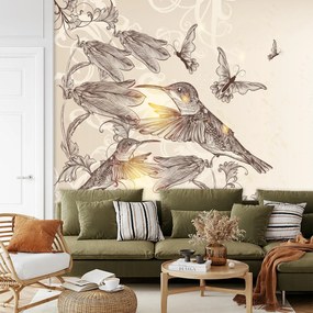 Fototapeta - Kolibry (196x136 cm)