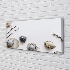 Fotoobraz na płótnie Jajka i Bazie