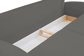 Sofa SOFT z funkcja spania i pojemnikiem CIEMNY SZARY RUN AGAIN 90