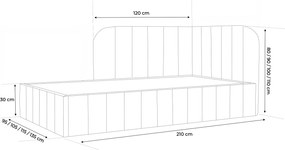 Łóżko dziecięco-młodzieżowe SZYMI - 80x200