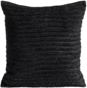 Czarna poszewka ozdobna z połyskującą nitką Reina