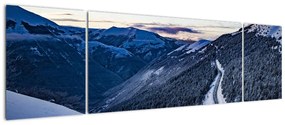 Obraz ośnieżonego stoku (170x50 cm)
