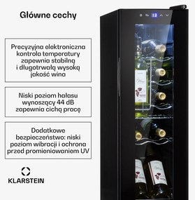 Klarstein Shiraz 12 Slim Chłodziarka do wina