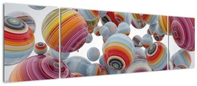 Obraz malowanych kulek (170x50 cm)