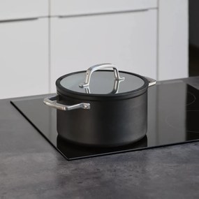 Garnek aluminiowy z pokrywką/z nieprzywierającą powierzchnią odpowiedni na indukcję 5,5 l Meda 3.0 – FABINI