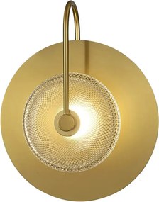 Augen Przezroczysty – nowoczesny kinkiet LED złoty 29 cm do eleganckich wnętrz