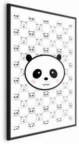 Plakat Pandy i niedźwiedzie 60x90 cm z ramą czarną z marginesem ARTGEIST B