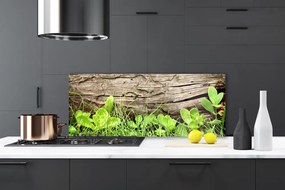 Panel Szklany Kwiaty Ukryte w Trawie