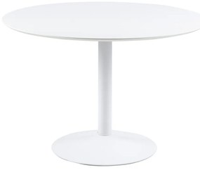 Biały okrągły stół Actona Ibiza, ⌀ 110 cm