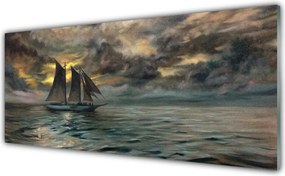 Panel Kuchenny Żaglówka O Zachodzie Słońca