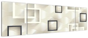 Geometryczny abstrakcyjny obraz (170x50 cm)