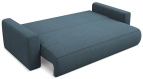 Niebieska rozkładana/ze schowkiem sofa 238 cm Kapua – Makamii