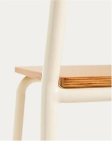 Beżowe metalowe krzesło dziecięce Tinn – Kave Home