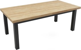 Stół prostokątny rozkładany 100x200/300 Nebraska R-6 + nogi drewniane