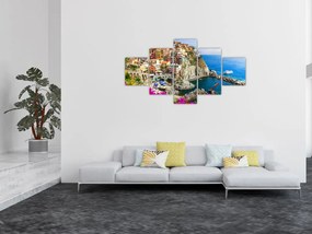Obraz - Włoska wioska Manarola (125x70 cm)