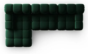 Zielona aksamitna sofa 285 cm Bellis – Micadoni Home