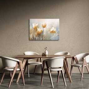 Obraz - Malowanie tulipanów (70x50 cm)