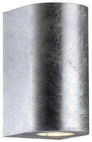 Nordlux - Kinkiet zewnętrzny CANTO 2xGU10/28W/230V IP44 srebrny