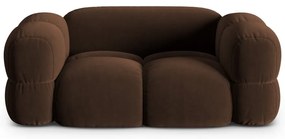 Ciemnobrązowa aksamitna sofa 180 cm Loretto – Cosmopolitan Design