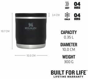 Termos na żywność Stanley Adventure To-Go 350 ml Black czarny