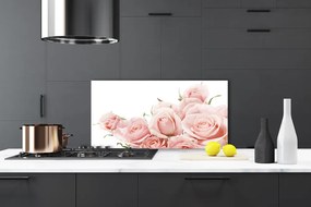 Szkło do Kuchni na Ścianę Królewski Bukiet Róż