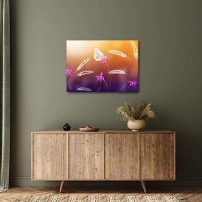 Obraz - Różowy motyl (70x50 cm)