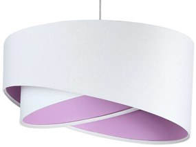 Biało-liliowa asymetryczna lampa wisząca - EX990 C5-D58